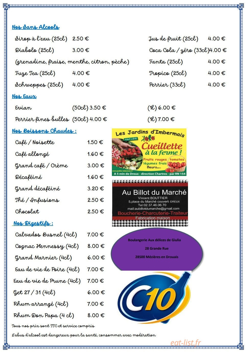Le Rendez-Vous — carte page 2
