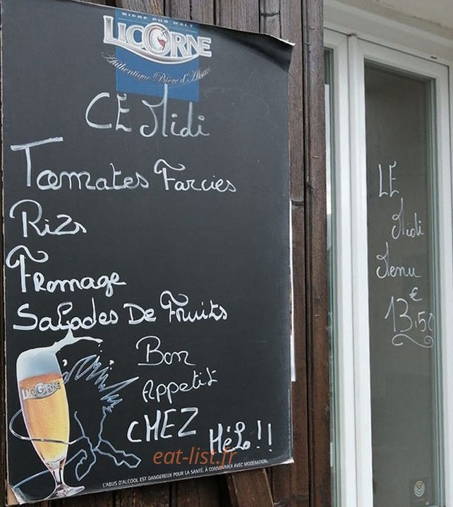 Chez Hélo — carte page 1