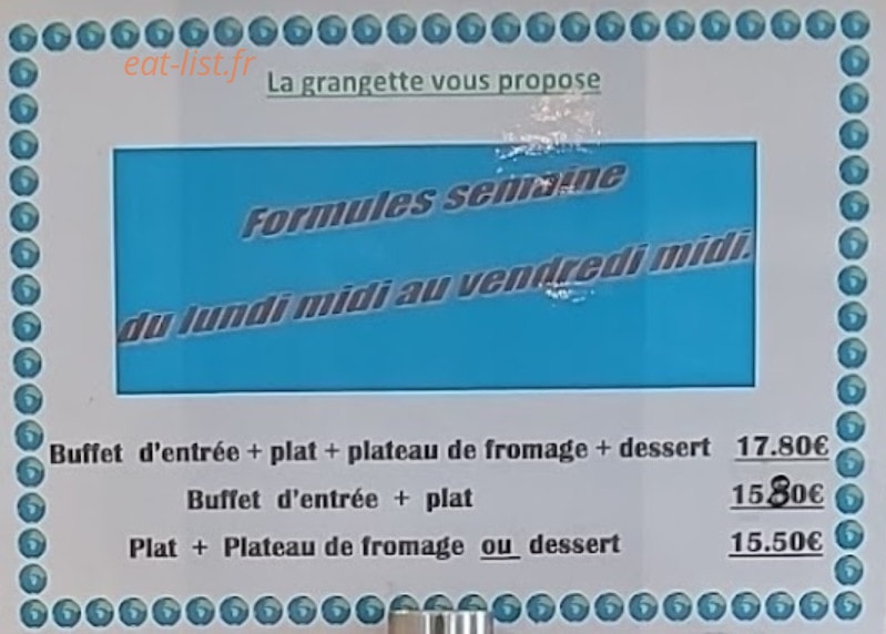 La Grangette — carte page 1