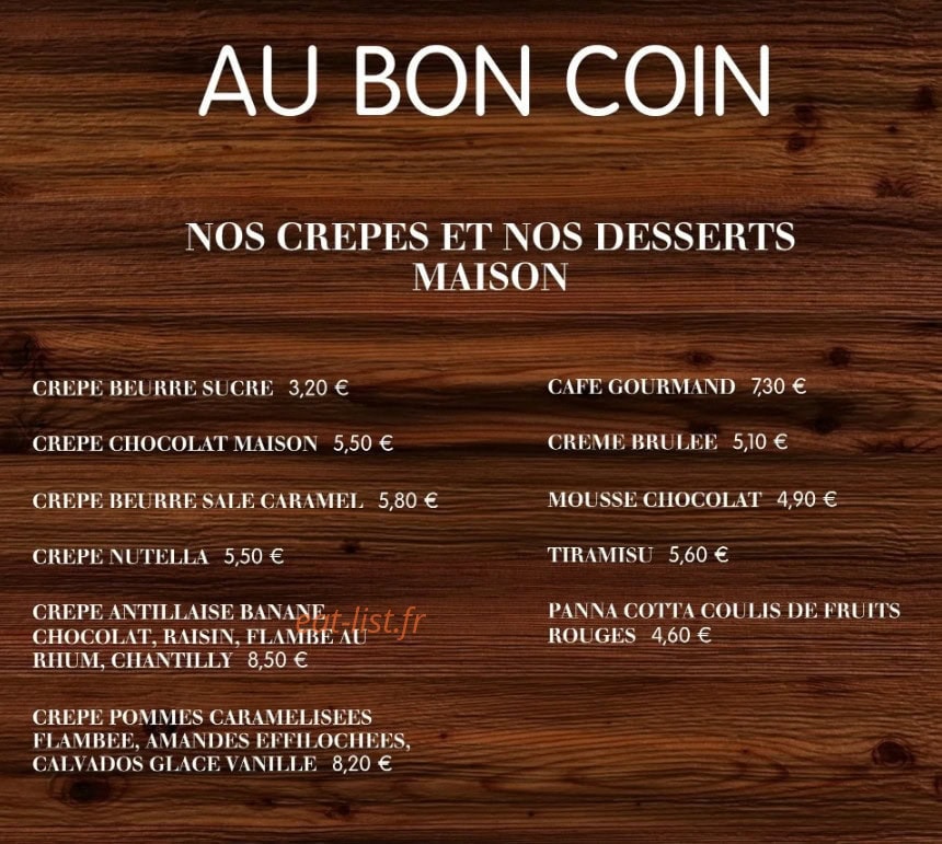 Au Bon Coin — carte page 4