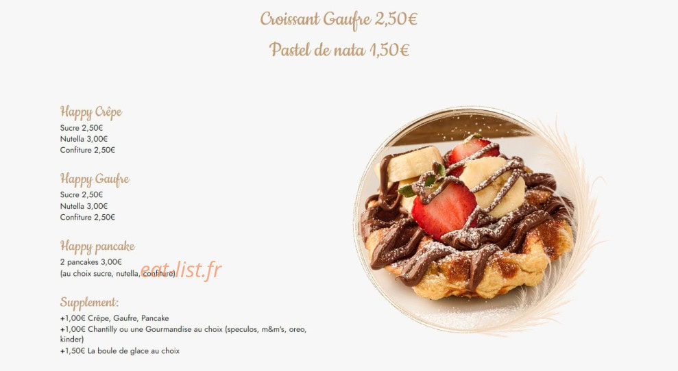 Happy Day's — carte page 2