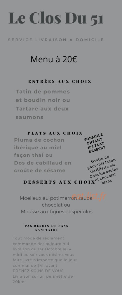 Le clos du 5 — carte page 1