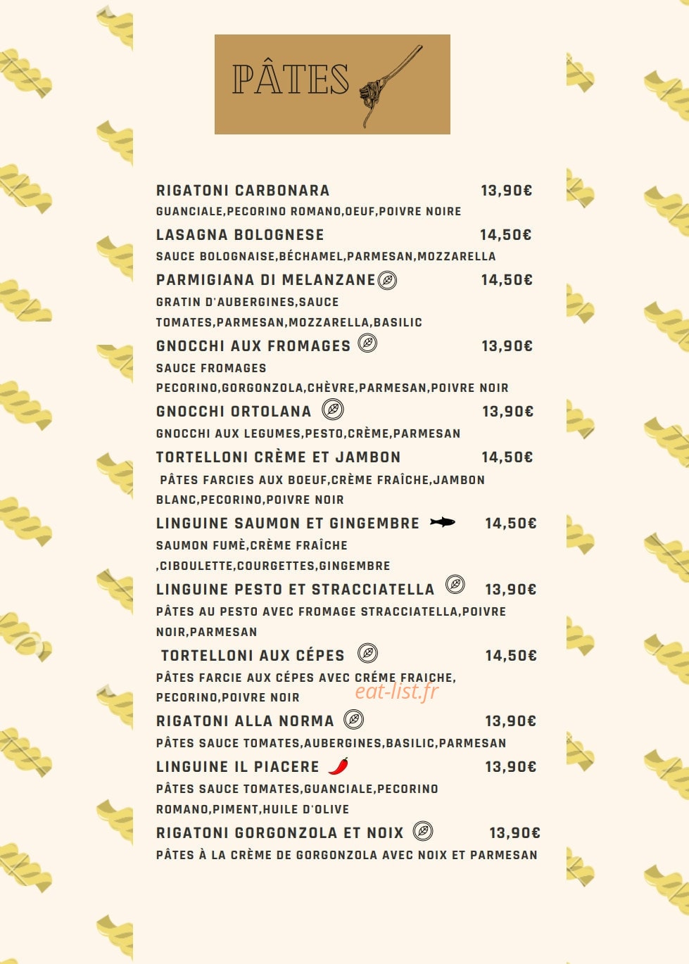 Il Piacere — carte page 3