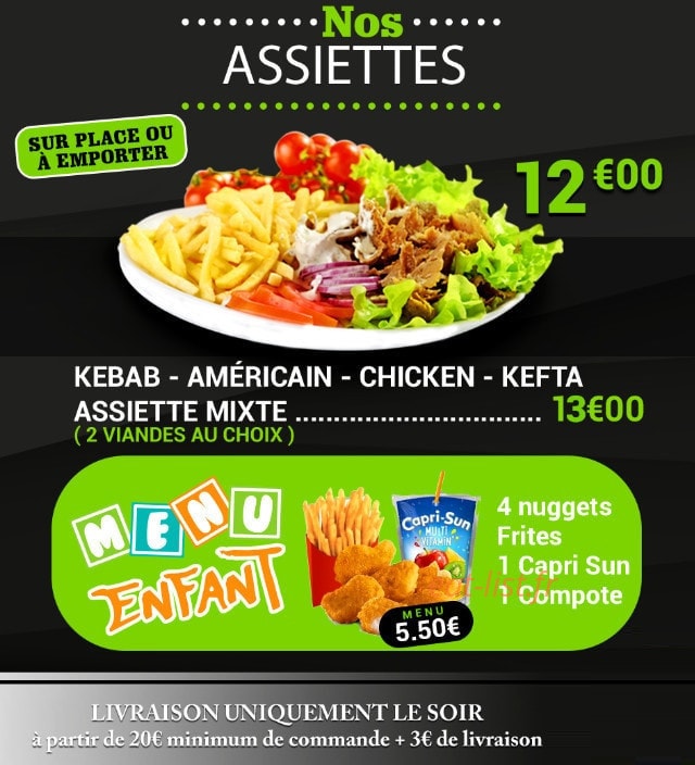 La Pause Kebab — carte page 2