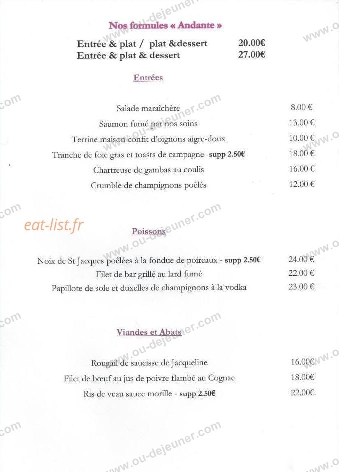 Le Cléo — carte page 2