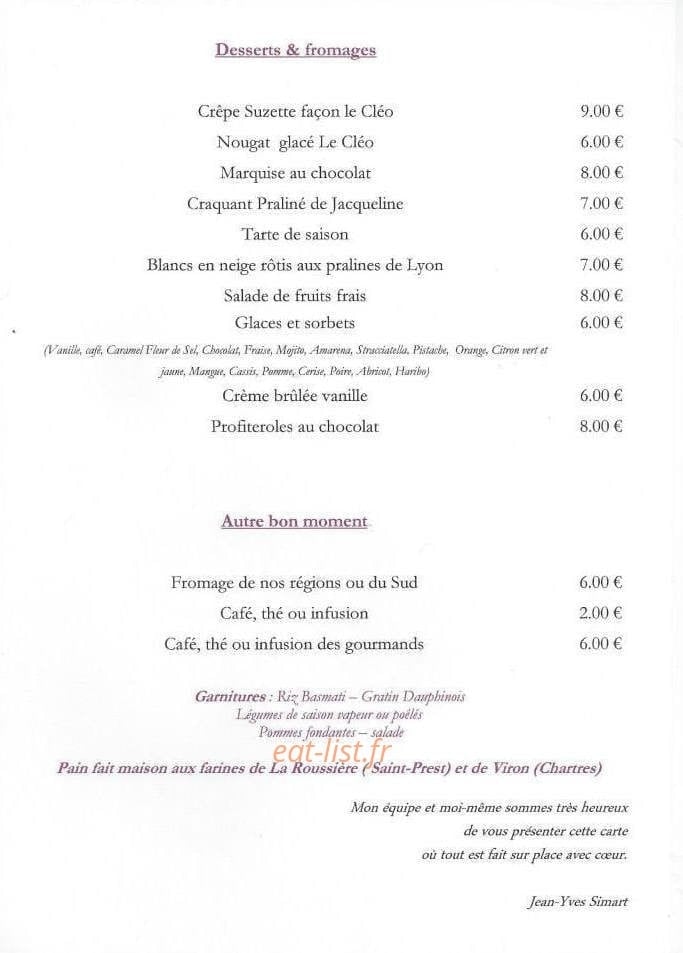 Le Cléo — carte page 3