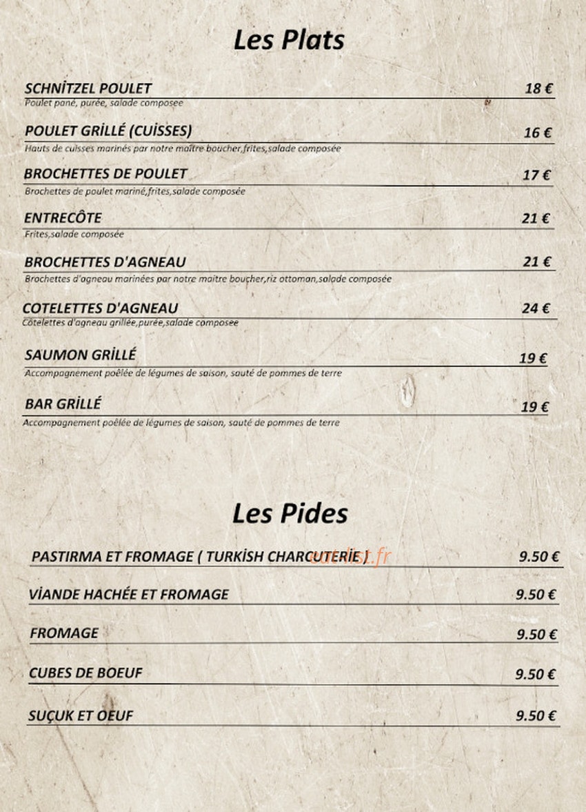 My Chef — carte page 2