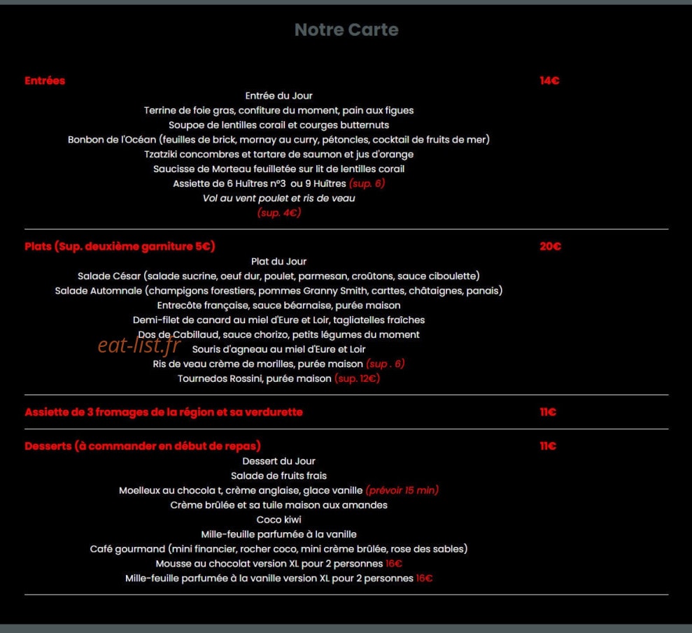 Le Francis — carte page 1