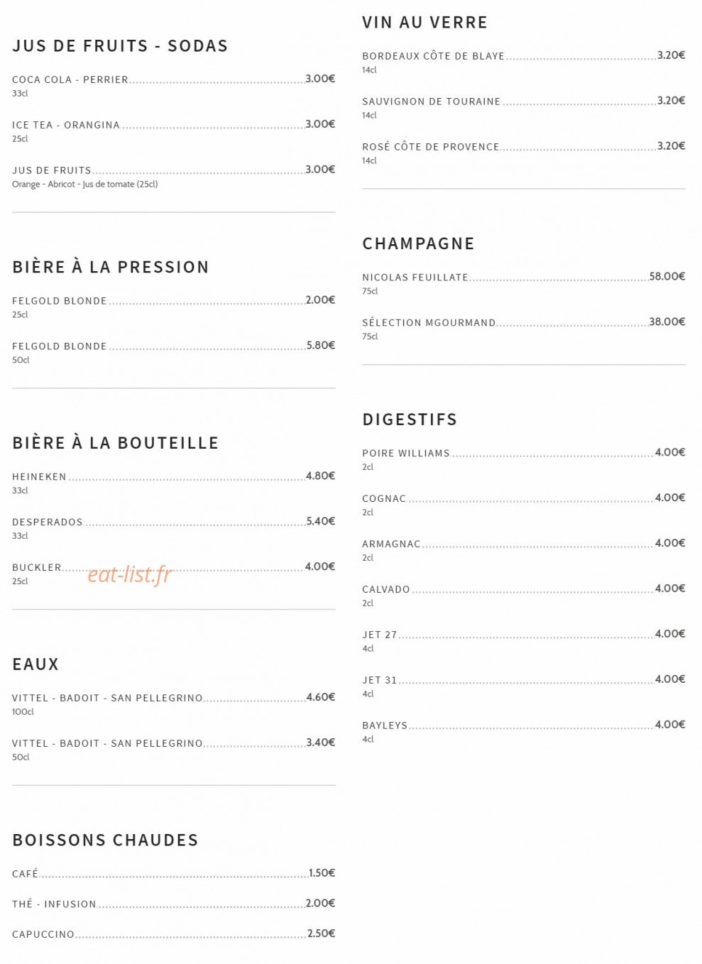 Rétro gourmand — carte page 3