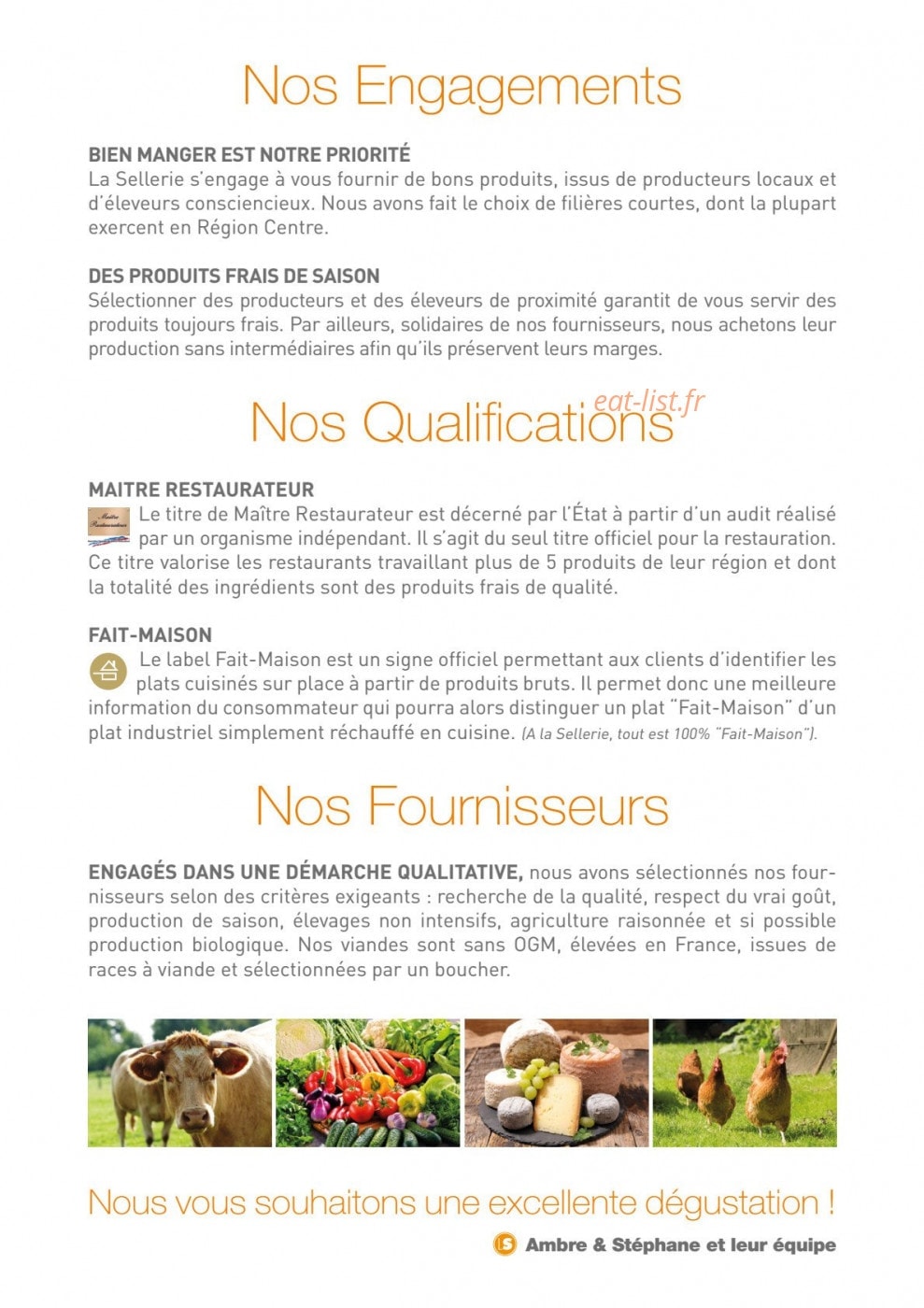 La sellerie — carte page 2