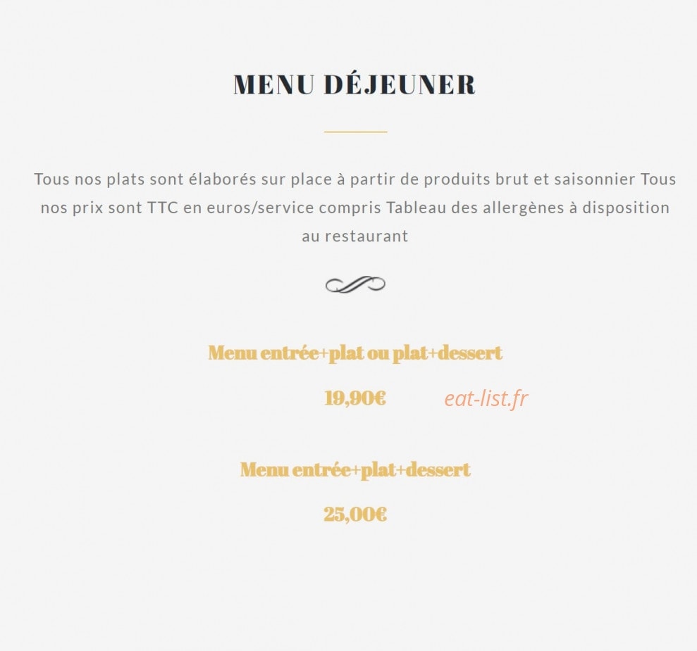 La Table des Berges — carte page 2