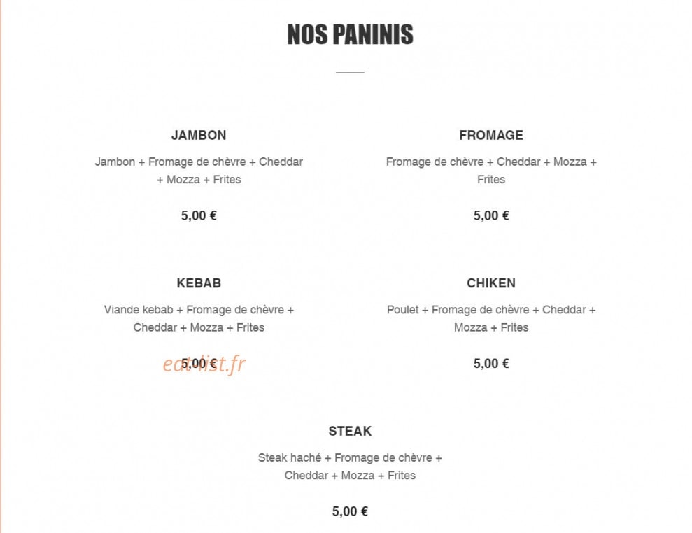 Pacha Kebab — carte page 3