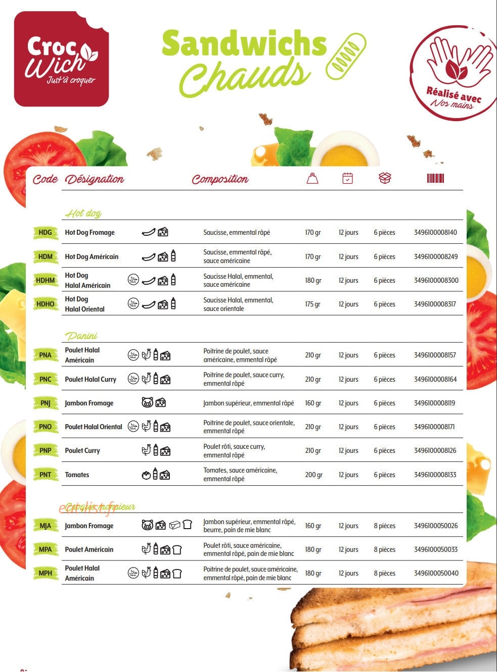 CrocWich — carte page 4