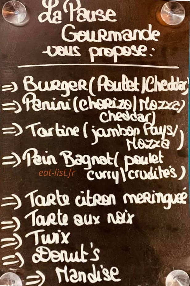 La Pause Gourmande — carte page 4