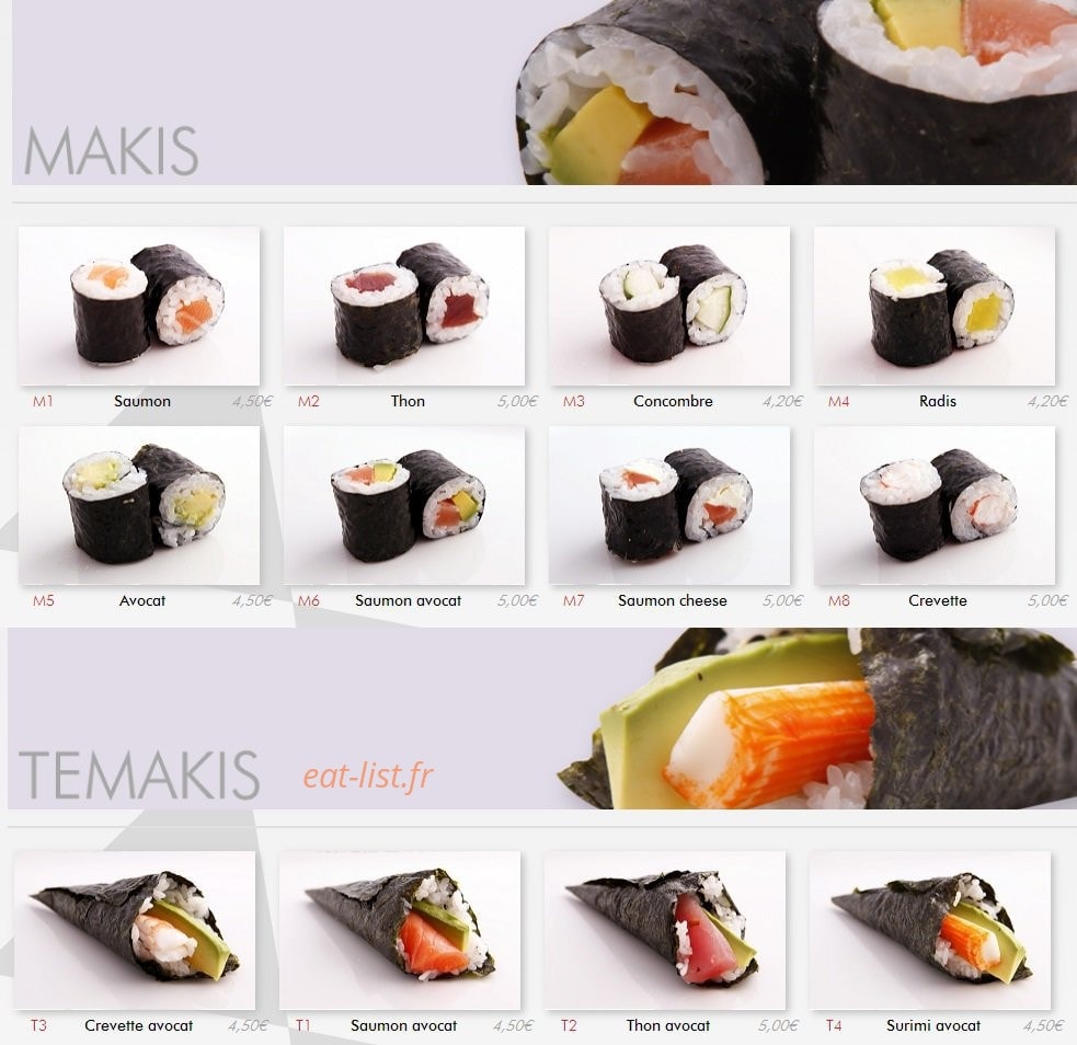 Ayako Sushi — carte page 11