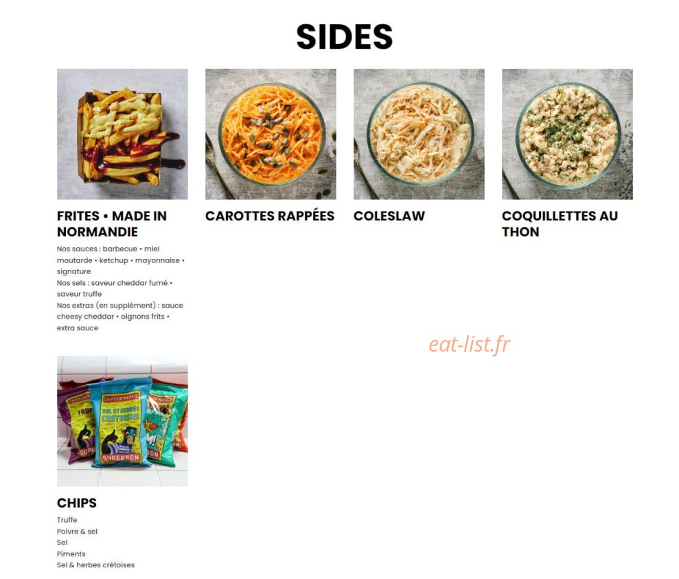 Bagelstein — carte page 3