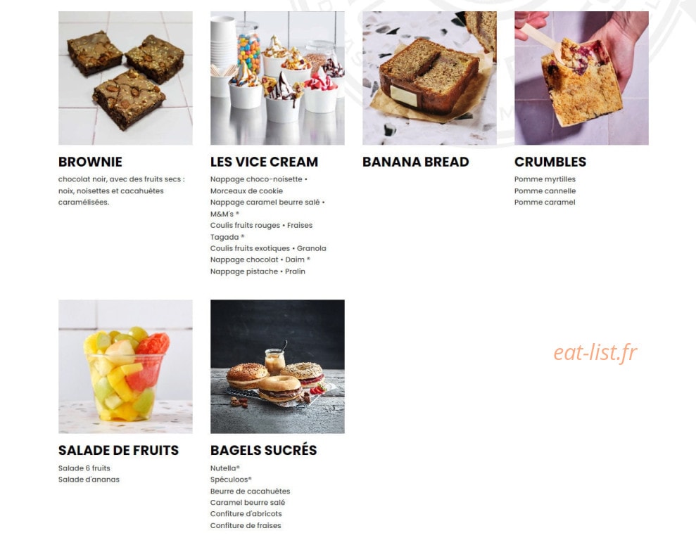 Bagelstein — carte page 5