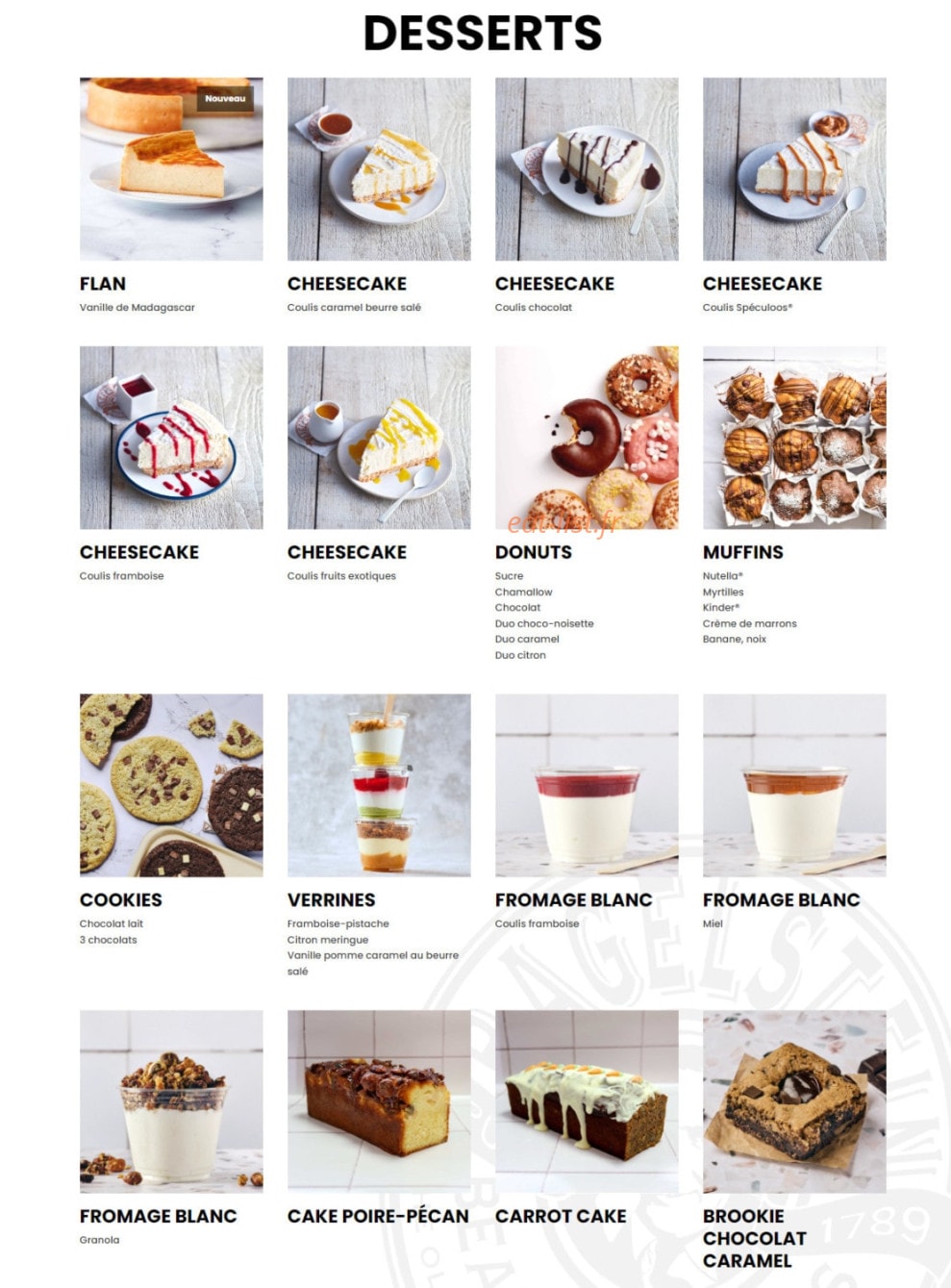 Bagelstein — carte page 4
