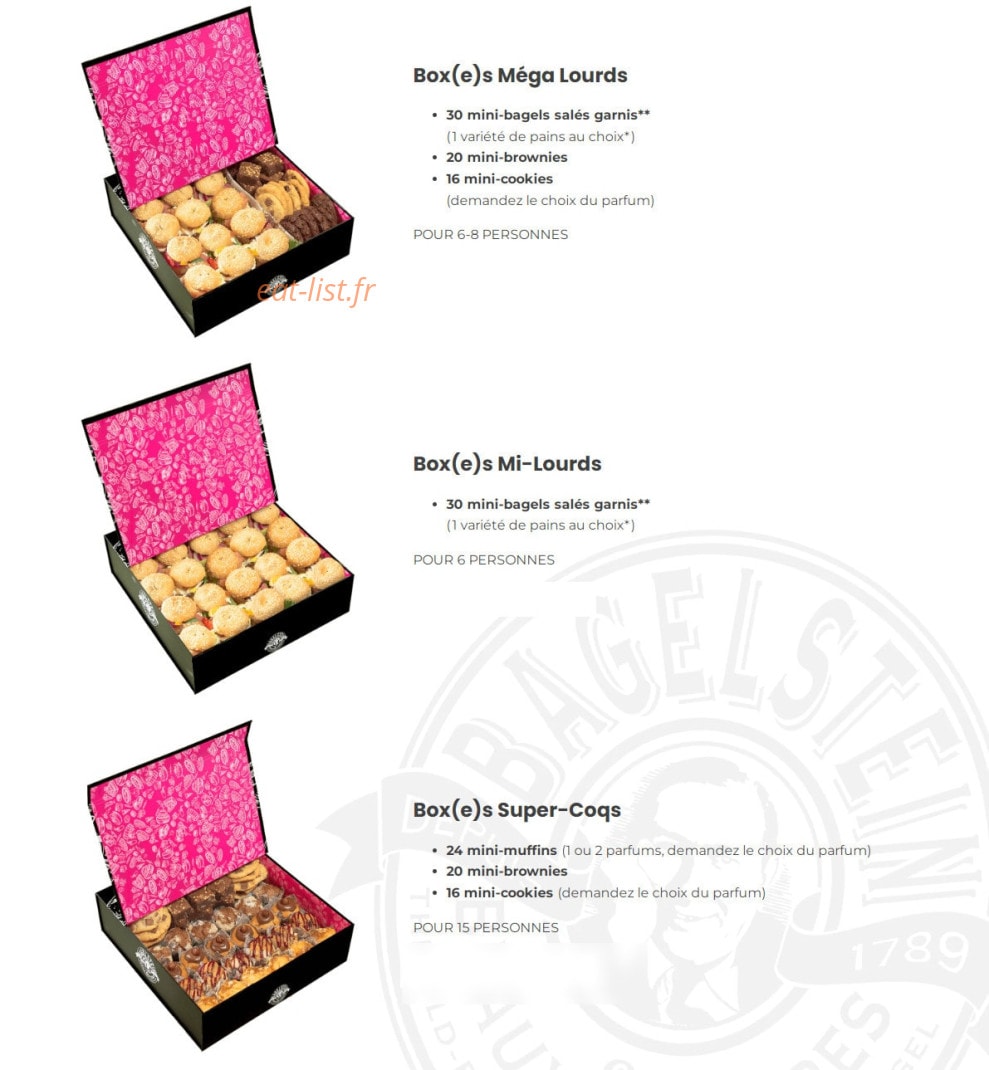 Bagelstein — carte page 10