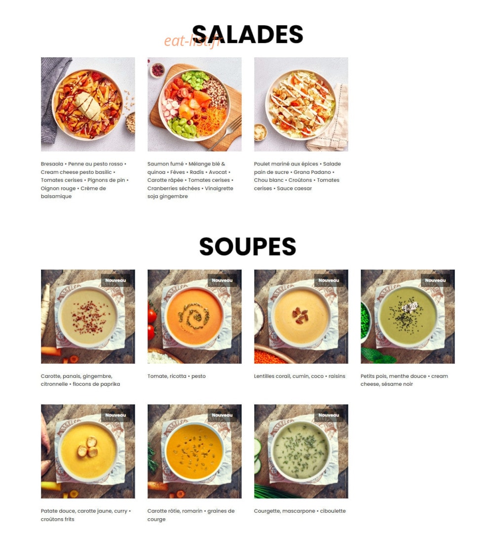 Bagelstein — carte page 2