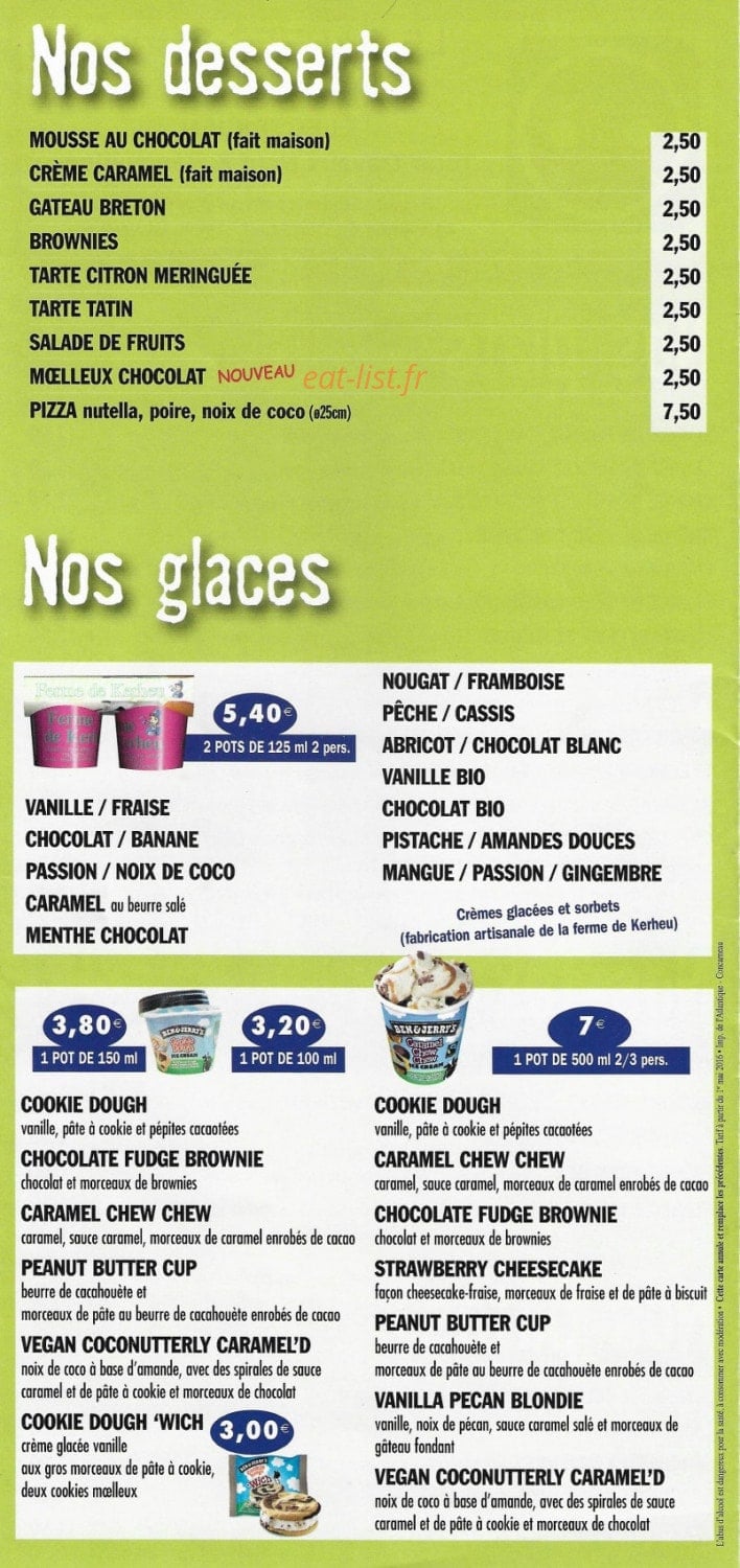 Bip Bip Pizza — carte page 6