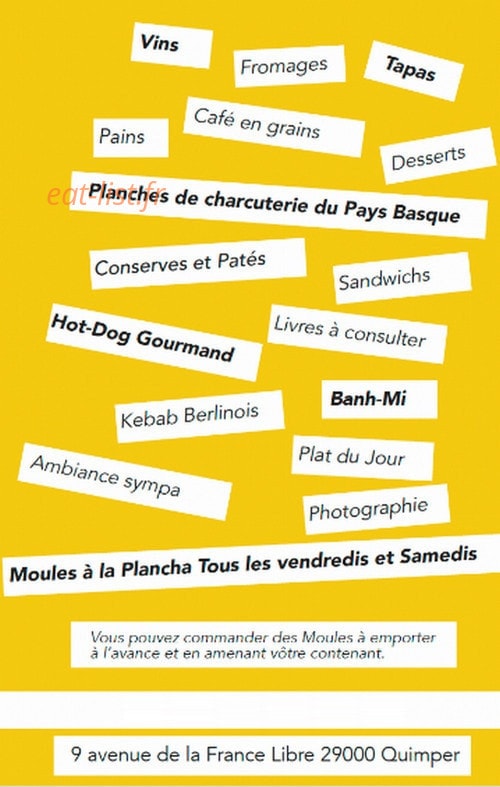 Chez Nicéphore — carte page 1