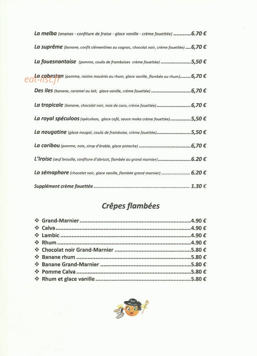 Creperie au semaphore — carte page 4