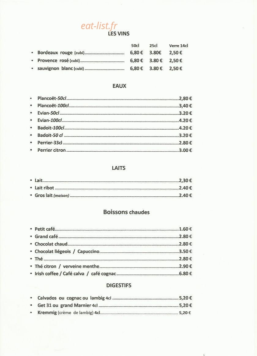 Creperie au semaphore — carte page 9