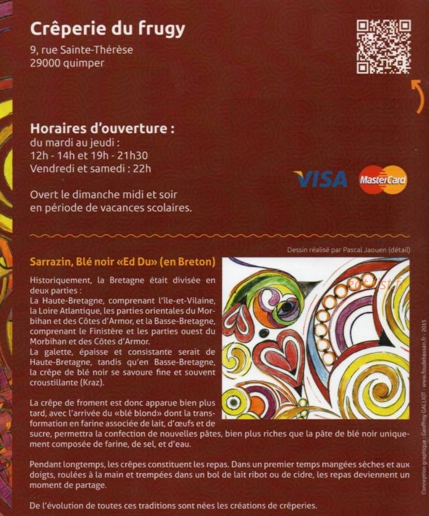 Crêperie du frugy — carte page 8