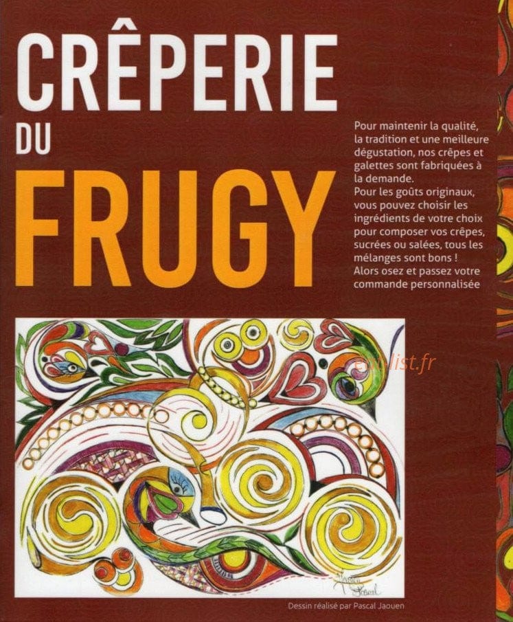 Crêperie du frugy — carte page 1