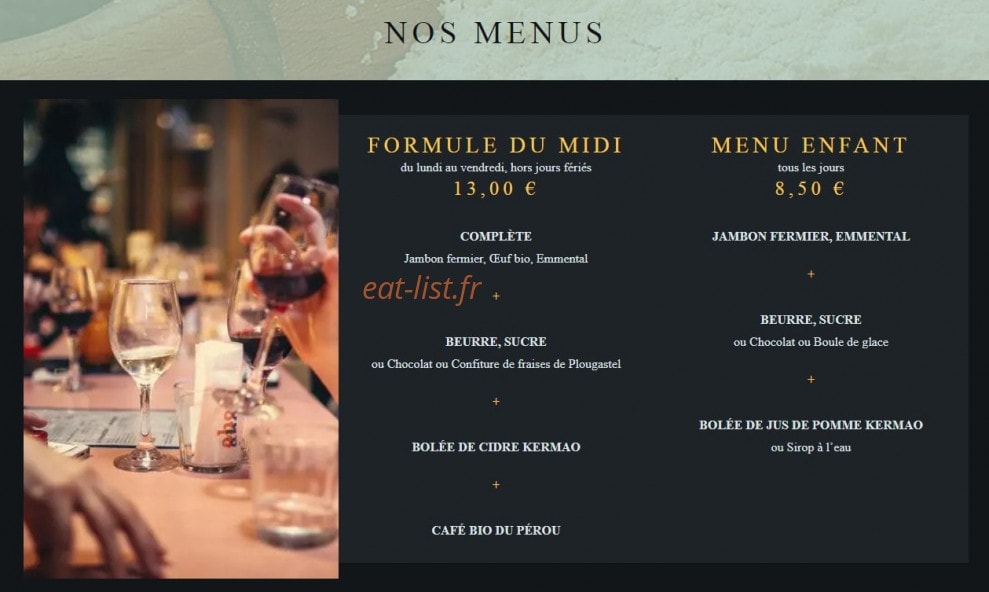 Crêperie Ty Loulic — carte page 6