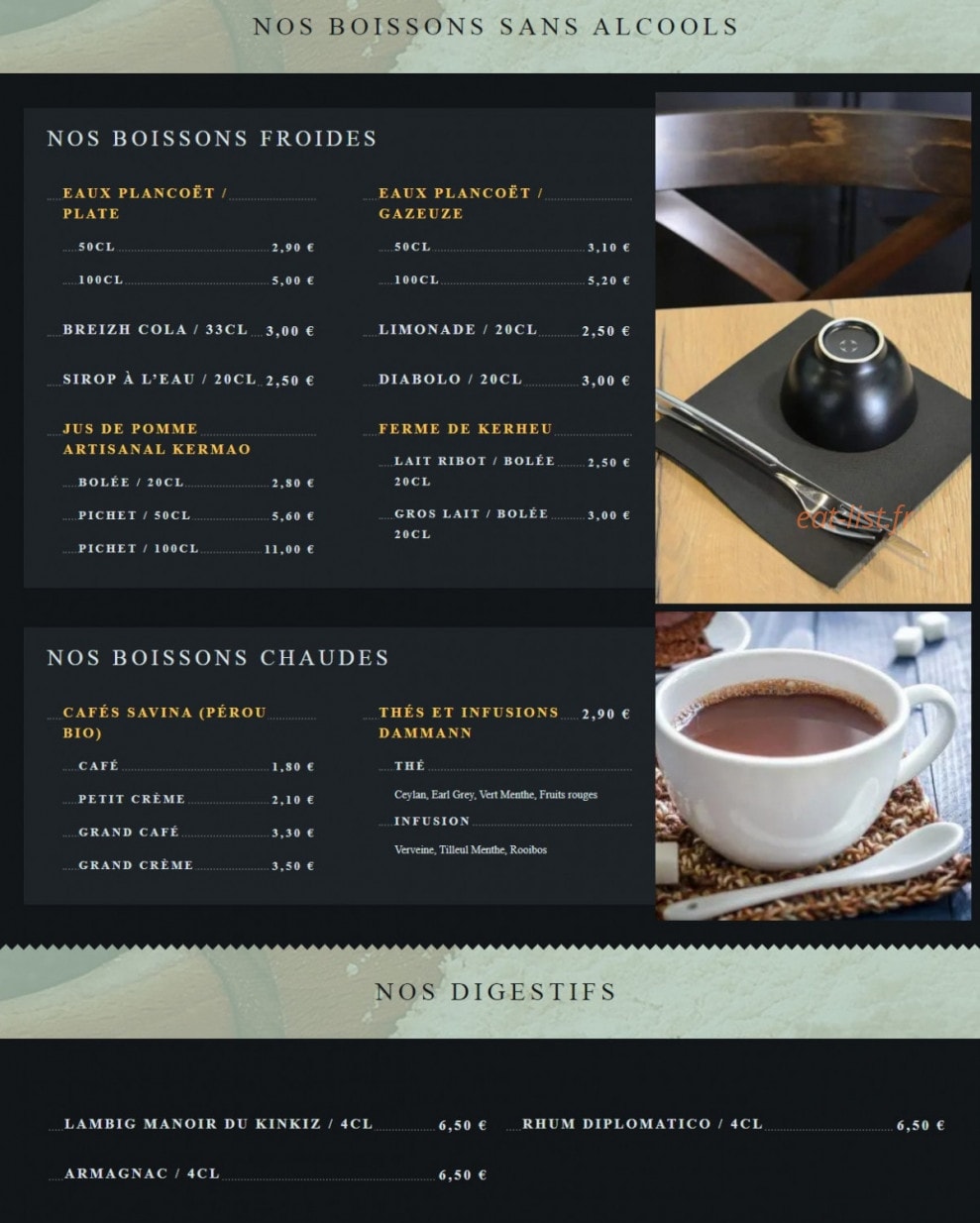 Crêperie Ty Loulic — carte page 5