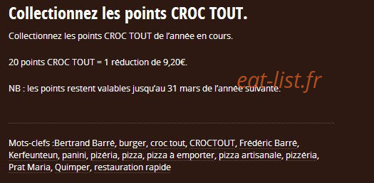 Croc Tout — carte page 6