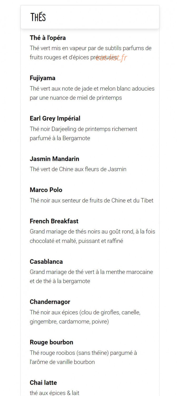 Emilie's — carte page 9