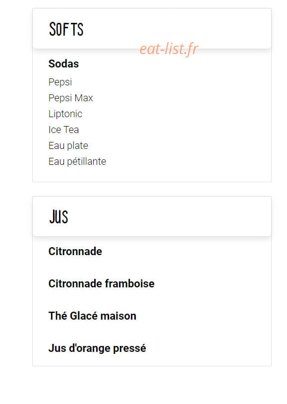 Emilie's — carte page 7