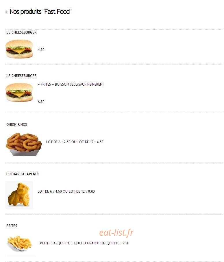 Happy Pizz — carte page 3