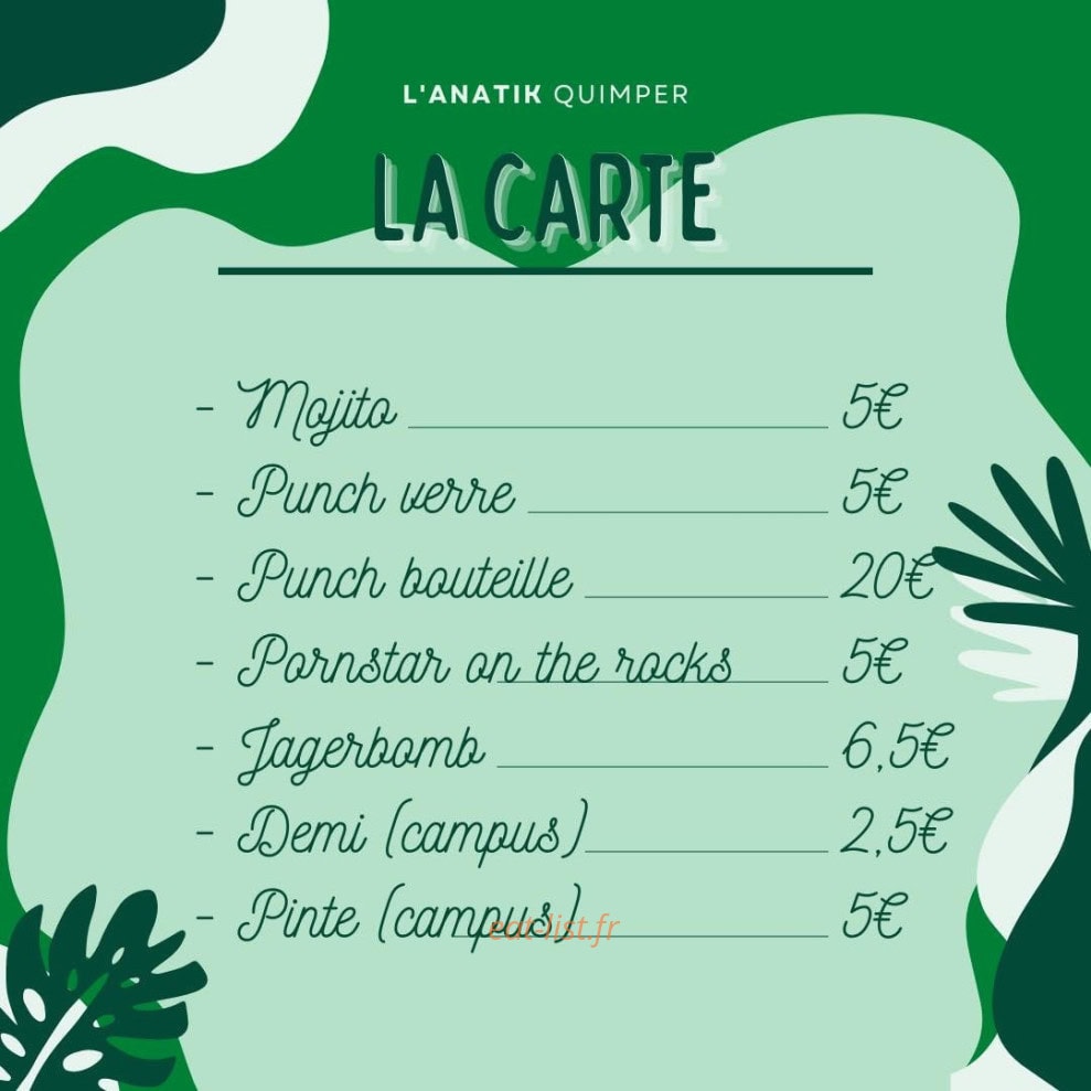 L'anatik — carte page 1