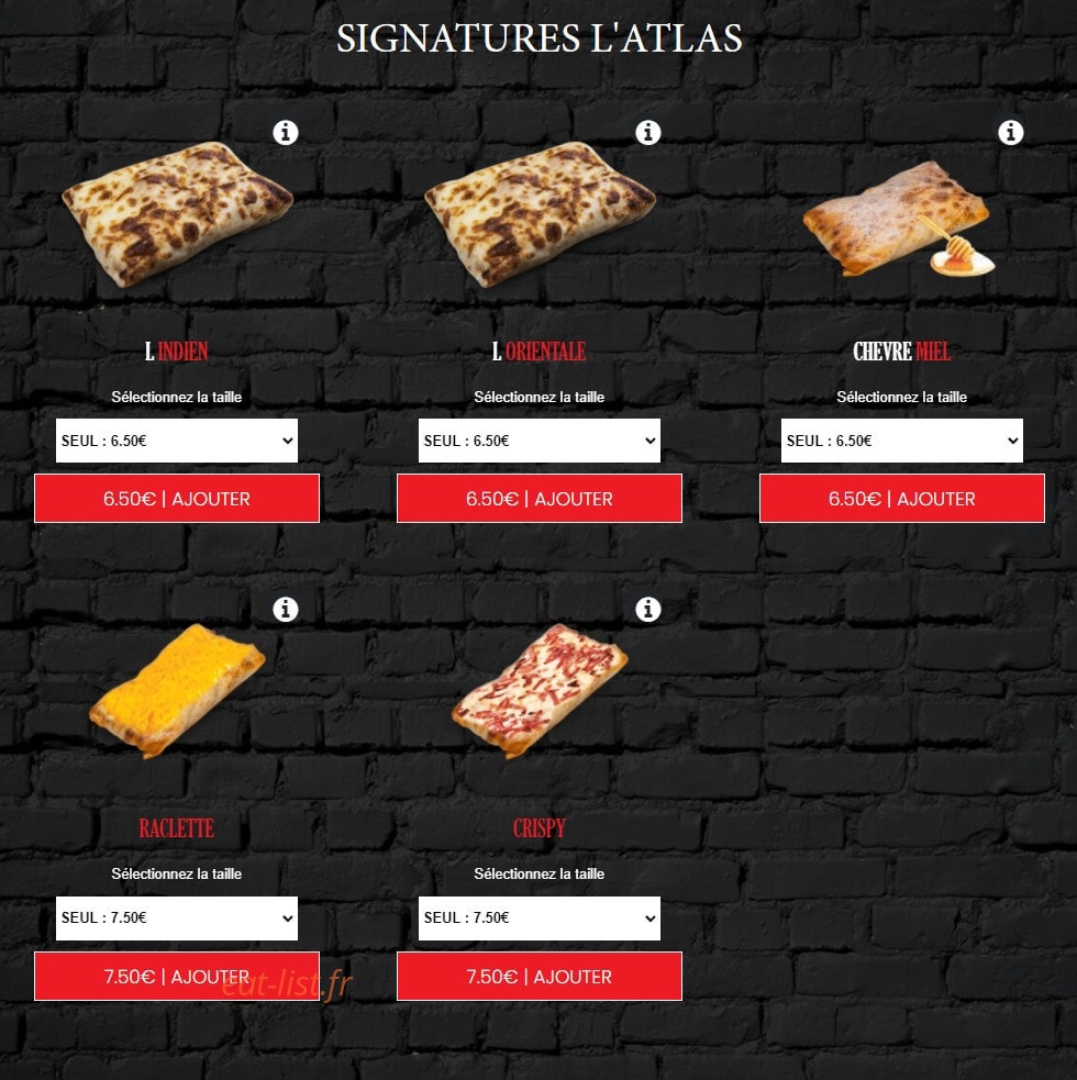 L'Atlas Kebab — carte page 6