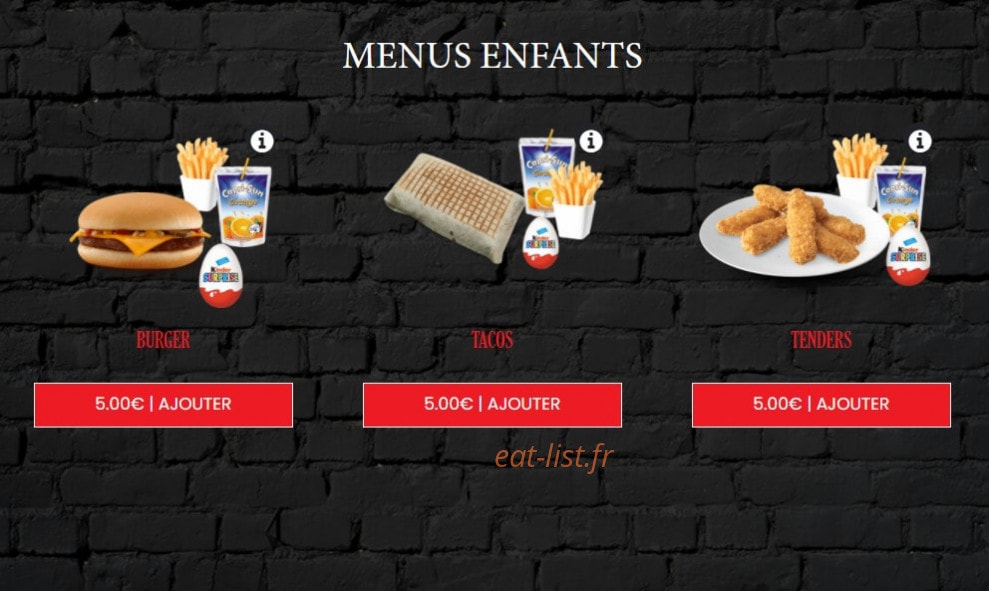 L'Atlas Kebab — carte page 1