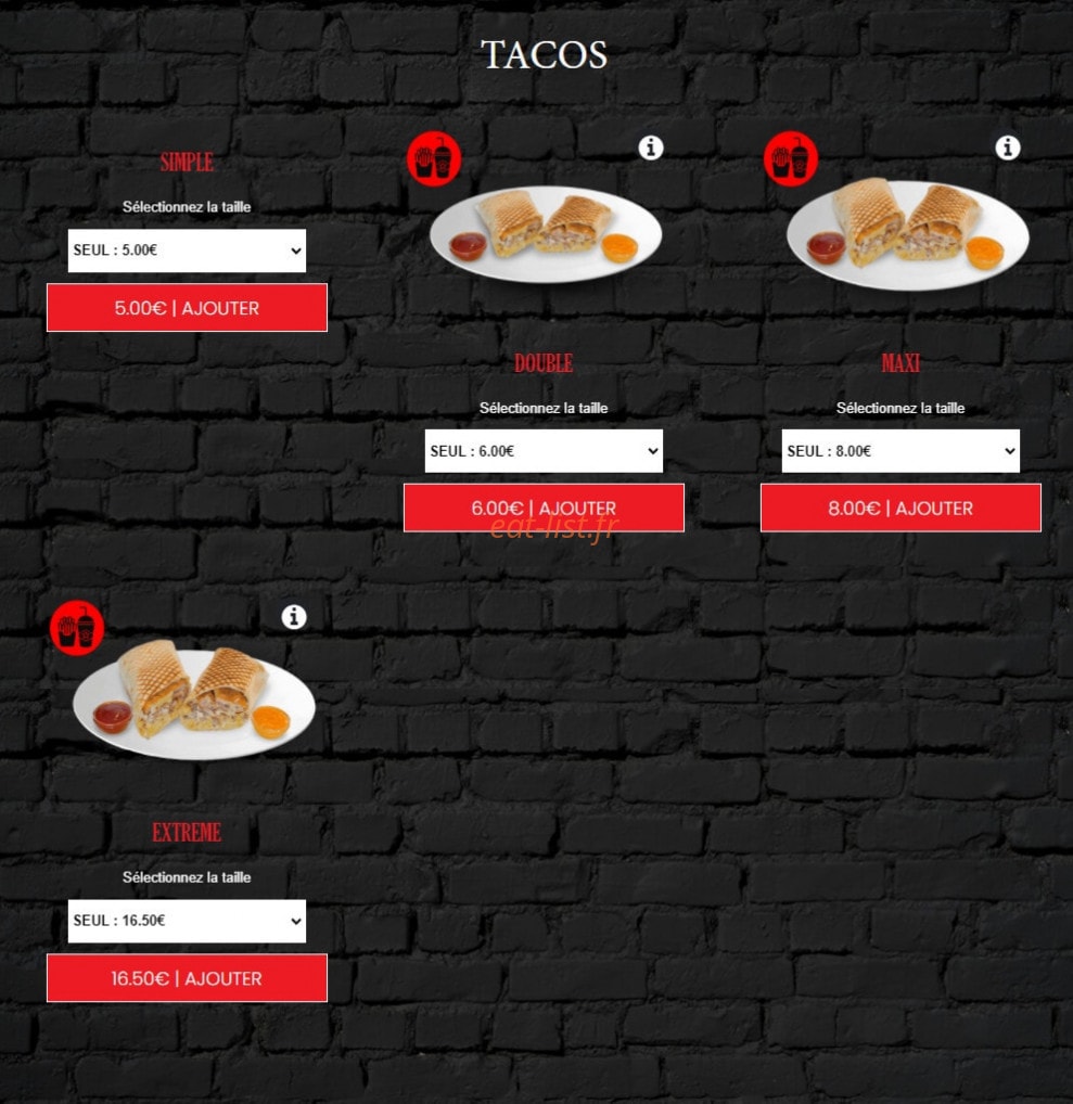 L'Atlas Kebab — carte page 7