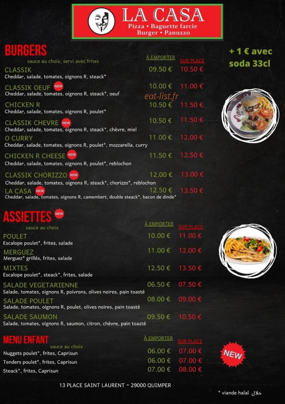 La Casa — carte page 1