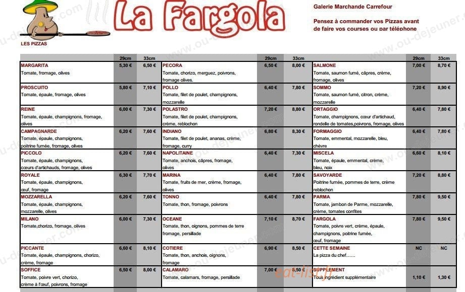 La Fargola — carte page 1