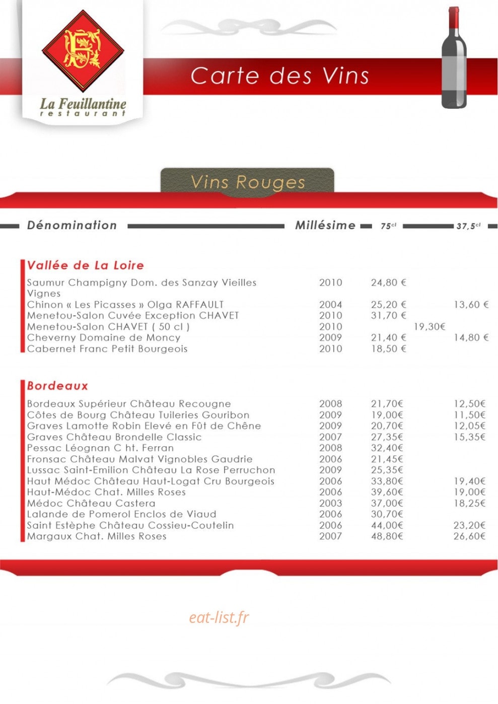 La feuillantine — carte page 10