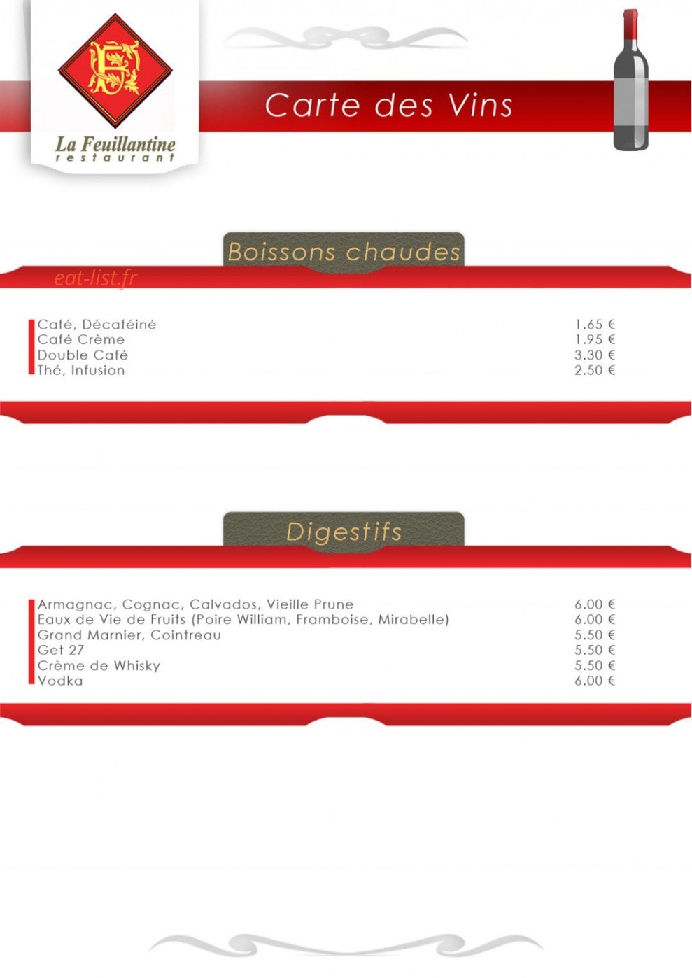 La feuillantine — carte page 5