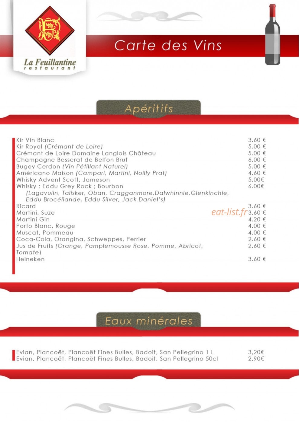 La feuillantine — carte page 4
