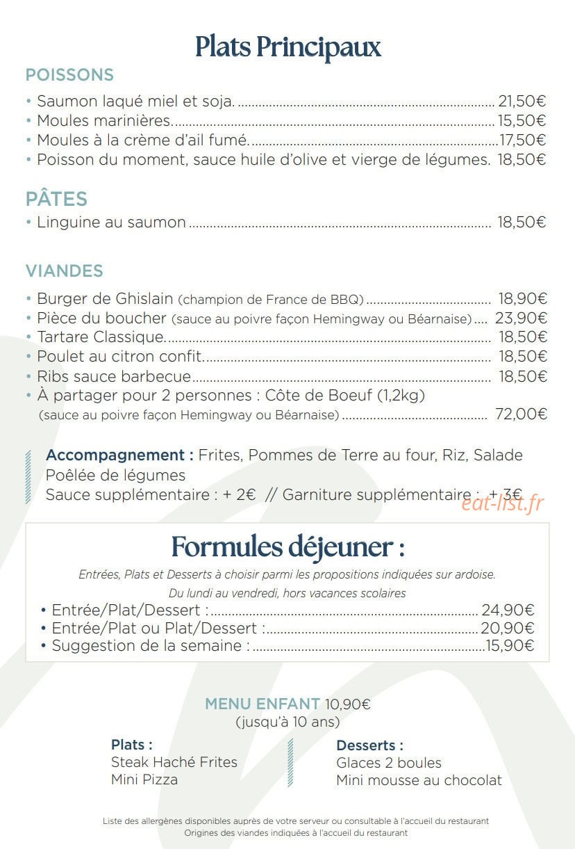 La Maison — carte page 3