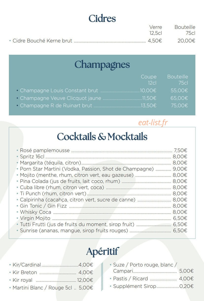 La Maison — carte page 7