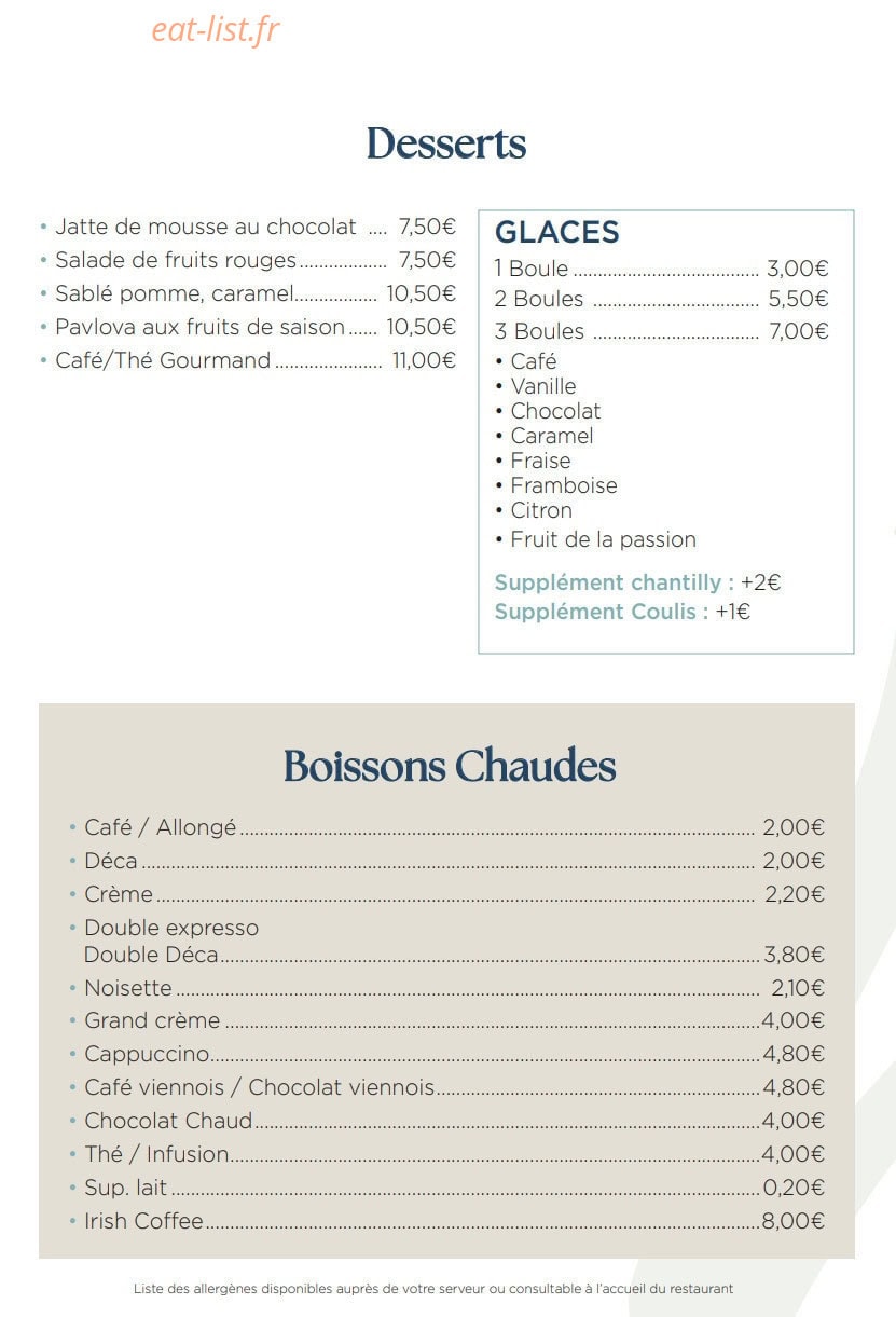 La Maison — carte page 4