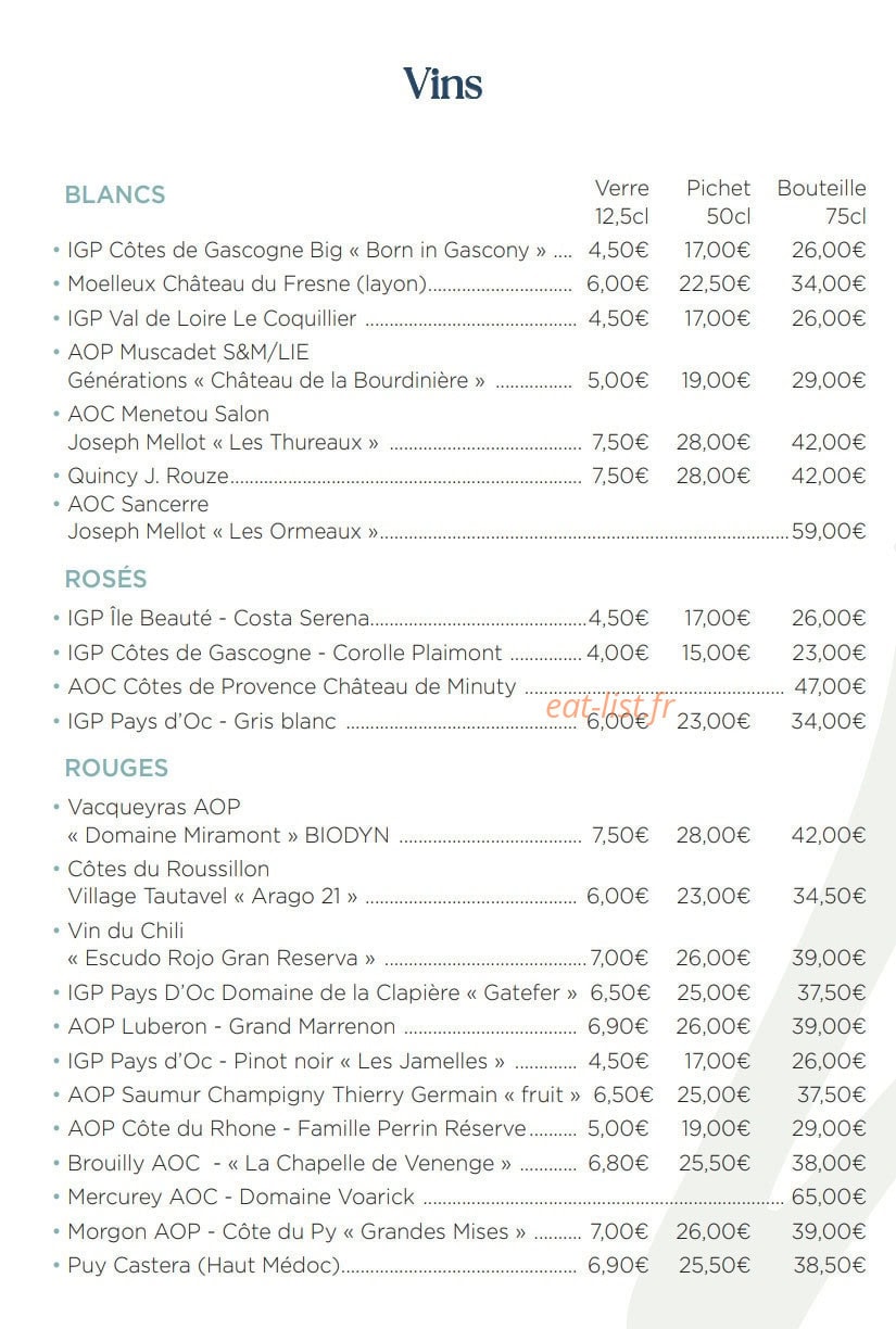 La Maison — carte page 6