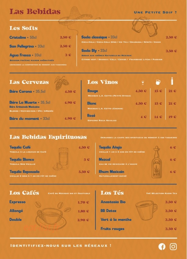 La Taquería Alegría — carte page 3
